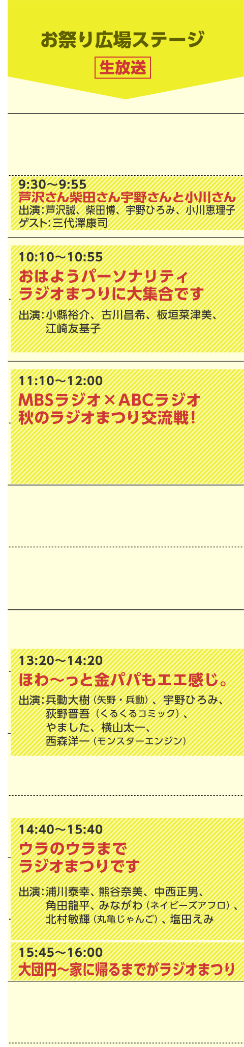 お祭り広場ステージ